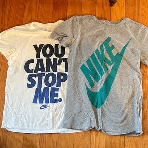 2 Nike short sleeve Tee Shirts